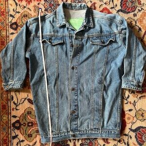 Jordache vintage long denim jacket